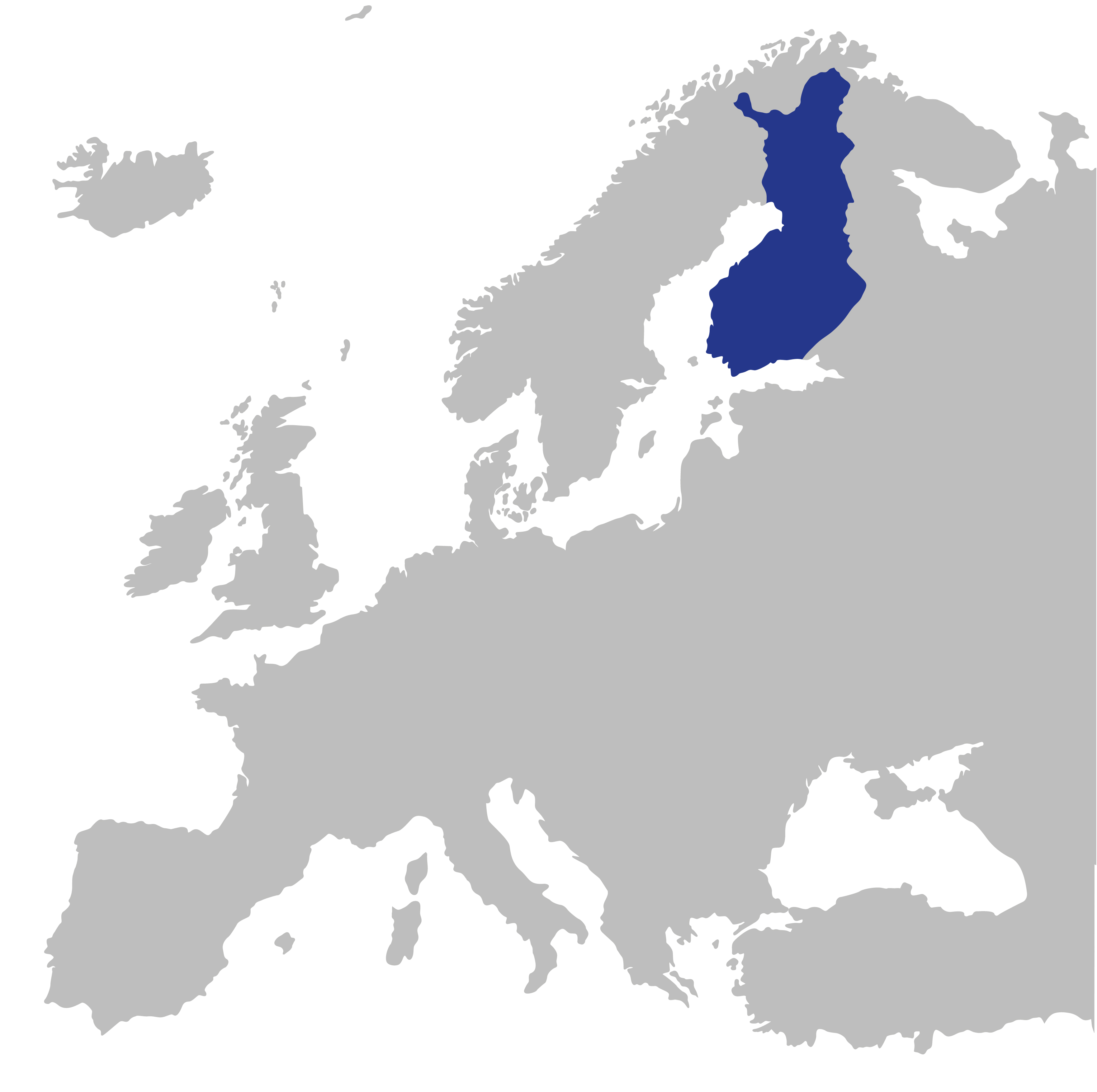 Map Finland On The European Toolbox Europe.
