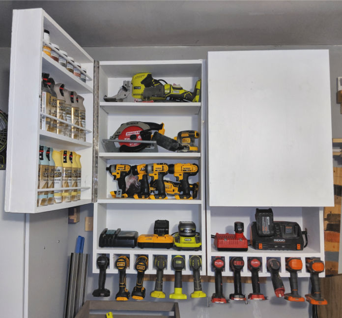 How to Make a Tool Storage Cabinet with Charging Station 