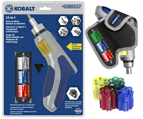 Kobalt Auto-Loading Ratcheting Screwdriver Kit