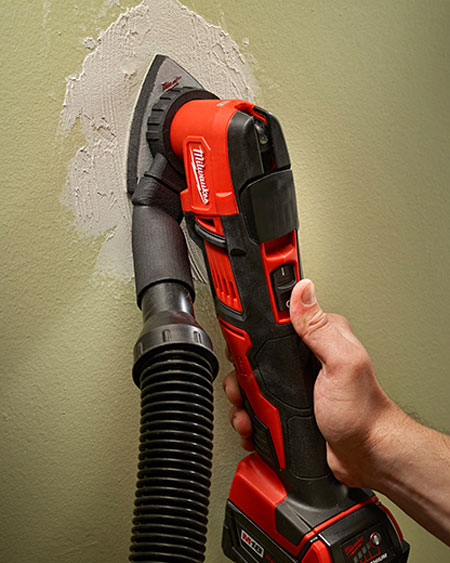 Milwaukee M18 Oscillating Multi-Tool with Dust Extraction Adapter