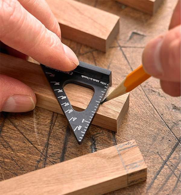 Veritas Pocket Layout Square in Use