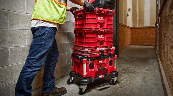 Milwaukee Packout Tool Box Stack on Dolly