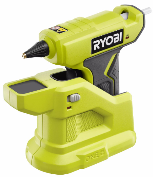 Ryobi 18V One+ Compact Glue Gun on Heating Base Larger Image