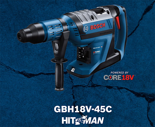Bosch Profactor HitMan Rotary Hammer with Biturbo Tech and Core18V Battery