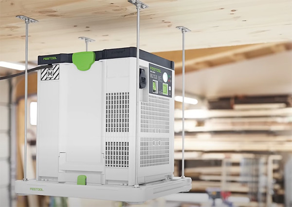 Festool Air Purifier SYS-AIR M Mounted to Ceiling