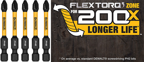 Dewalt FlexTorq Screwdriver Bits at Lowes with Longer Life Claims