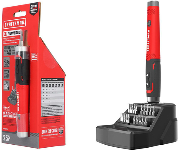 Craftsman 4V Precision Screwdriver with USB Charging Dock