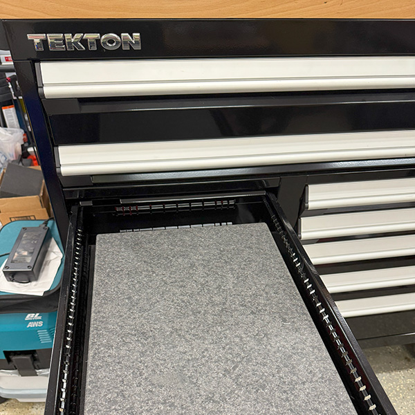 Granite Surface Plate in Tekton Tool Cabinet Drawer