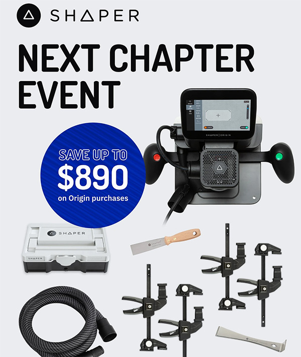 Shaper Next Chapter Sales Event