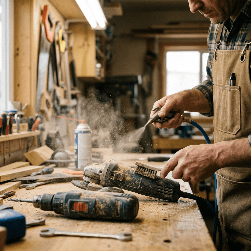 how to maintain power tools