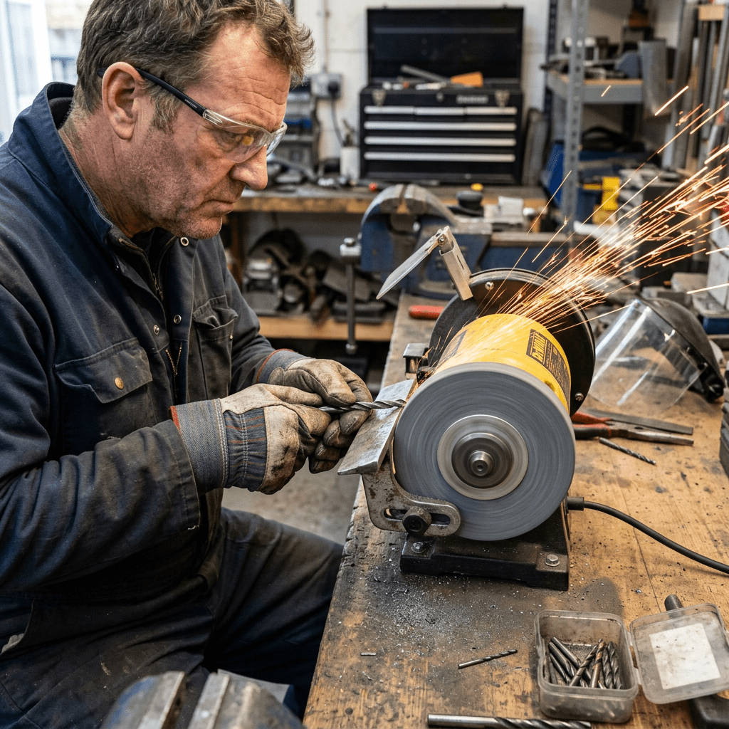 how to sharpen drill bits