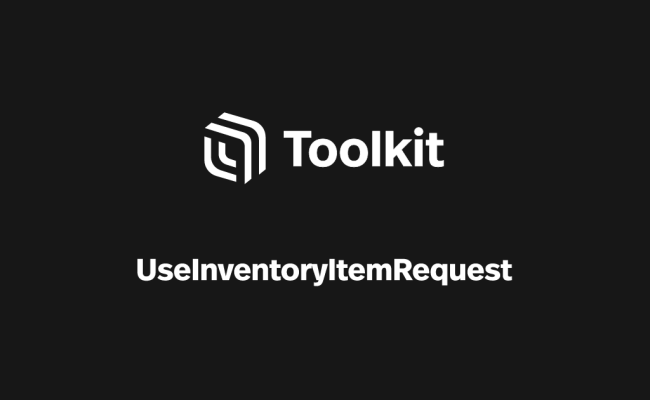 UseInventoryItemRequest | Spatial Creator Toolkit