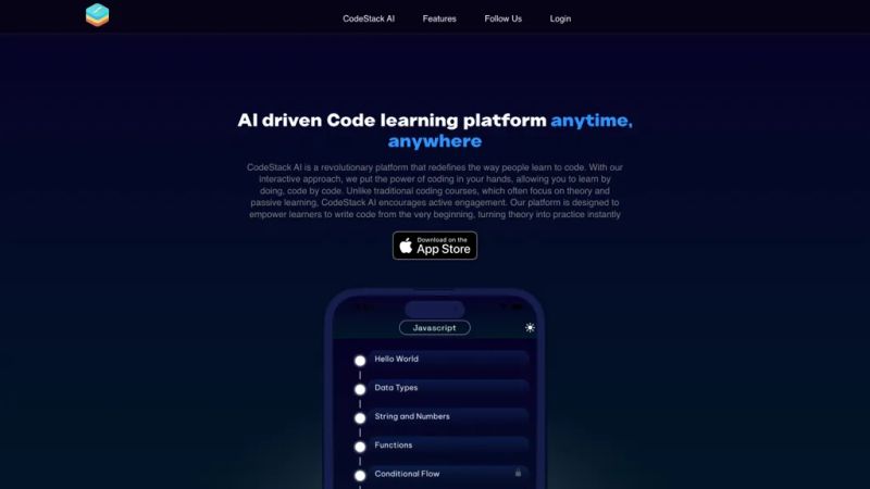 Codestack Ai Learn To Code On The App Store - High Quality Retina Light Illustrations | Free Download