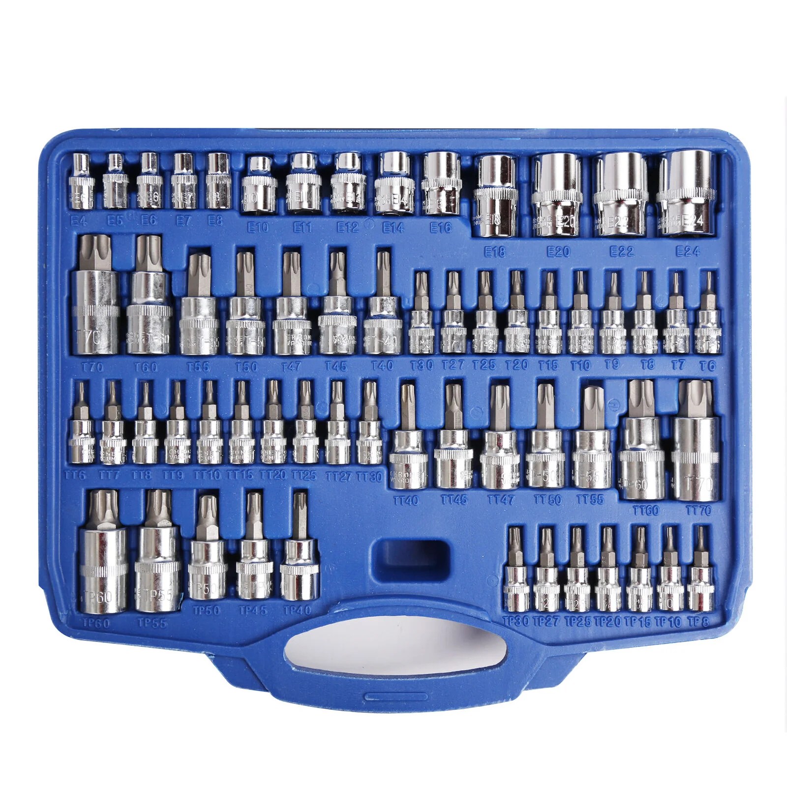 60pc Master Torx Bit Socket External Torx Tool Socket Set Tool Plus