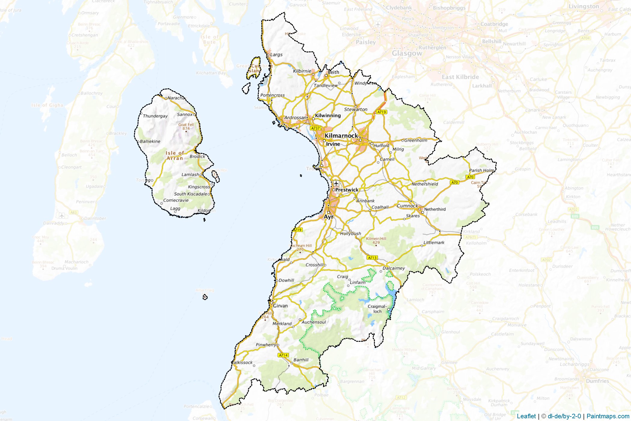Make Printable Ayrshire And Arran Maps With Border Masking Cropping 3 1360698697 1 