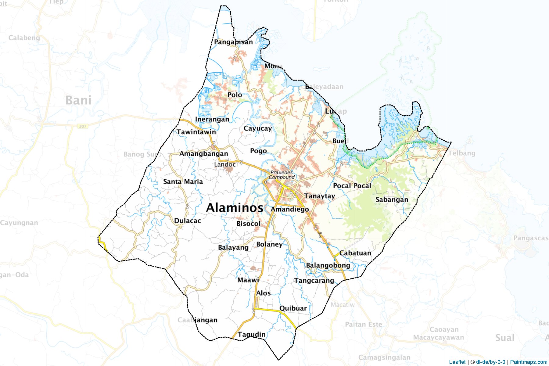 Make Printable Alaminos Maps With Border Masking Cropping Using 1108696591.