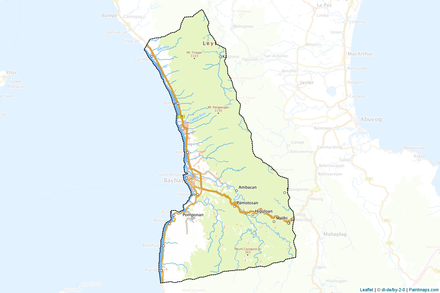 Make Printable Baybay Maps With Border Masking Cropping Using Leaflet 1108696975.