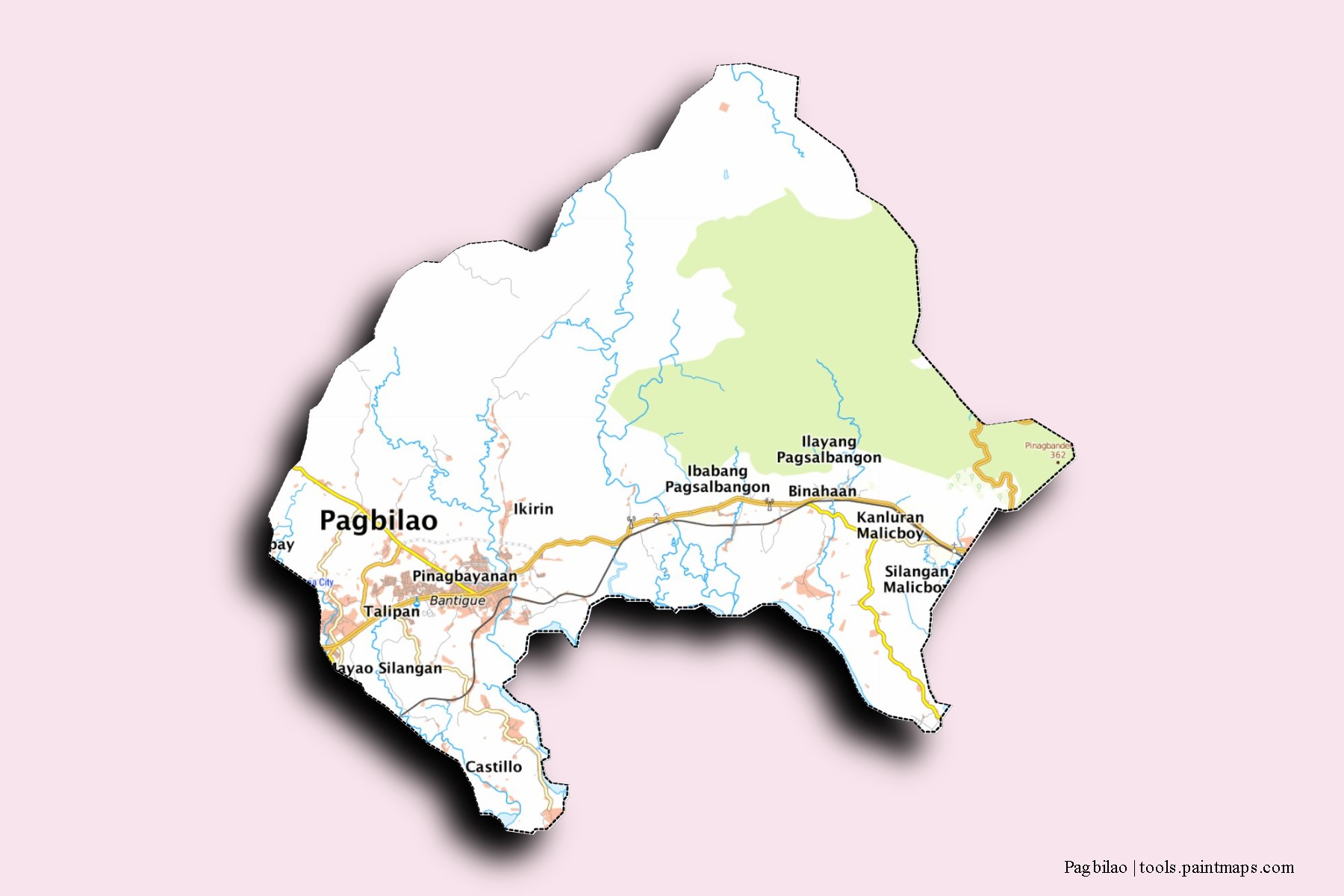 Mapas De Muestra De Pagbilao Generados Con La Herramienta De Recorte De Photo Map 1108698729 