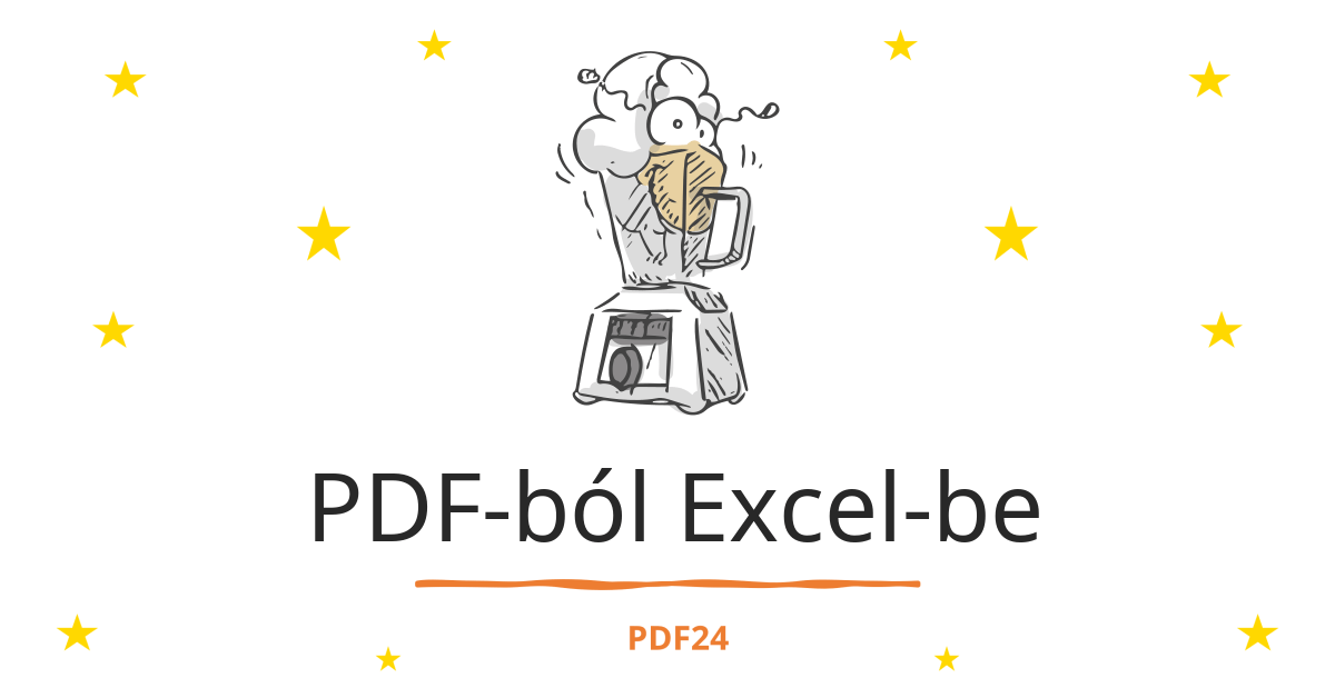Pdf Konvertálása Excel Be 100 Ingyenes és Online Pdf24