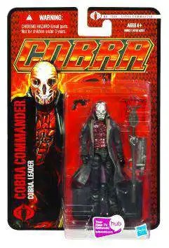 Gi joe pursuit of cobra cobra commander 3.75 action figure red package hasbro toys