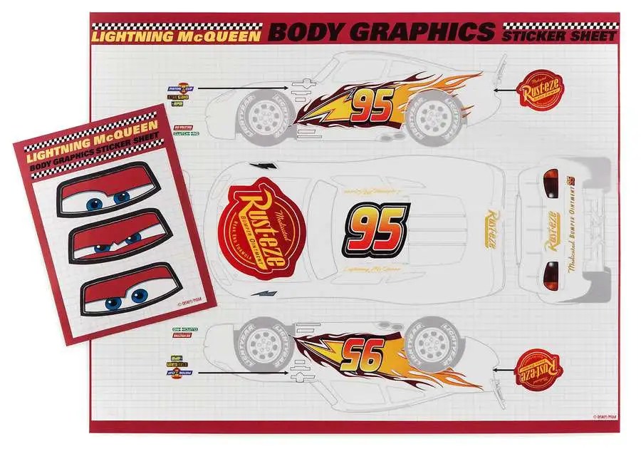 disney pixar cars cars 3 lightning mcqueen paint set toywiz