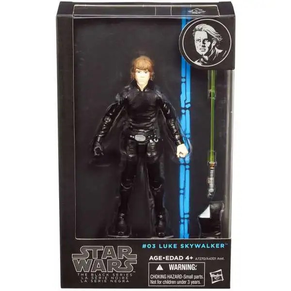 Star wars return of the jedi black series luke skywalker jedi knight 6 action figure 40th