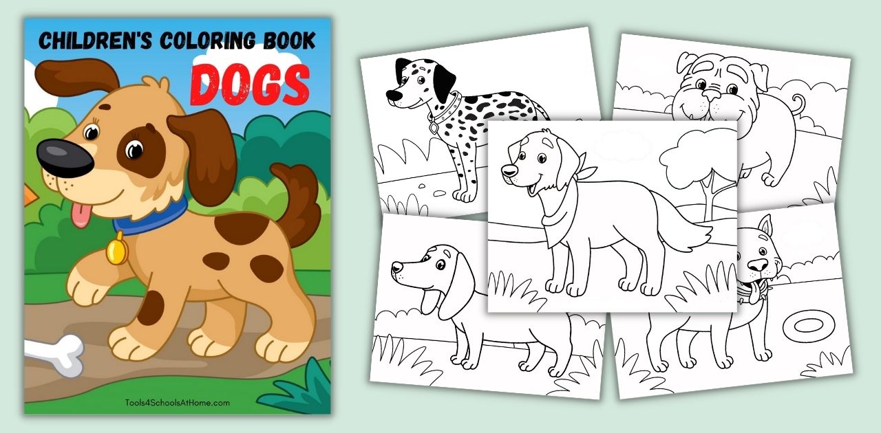 dogs coloring book