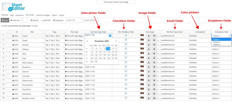 Bulk Editing Toolset Content With Wp Sheet Editor Toolset - Best Space Images in Desktop
