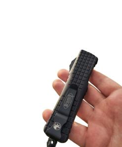 MICROTECH KNIVES - HS RESCUE TOOL Combat Troodon - LEGAL OTF *BKA GERMANY APPROVED* - M390 - FRAG Pattern / Design by Hanna Selena & Anthony Marfione - black
