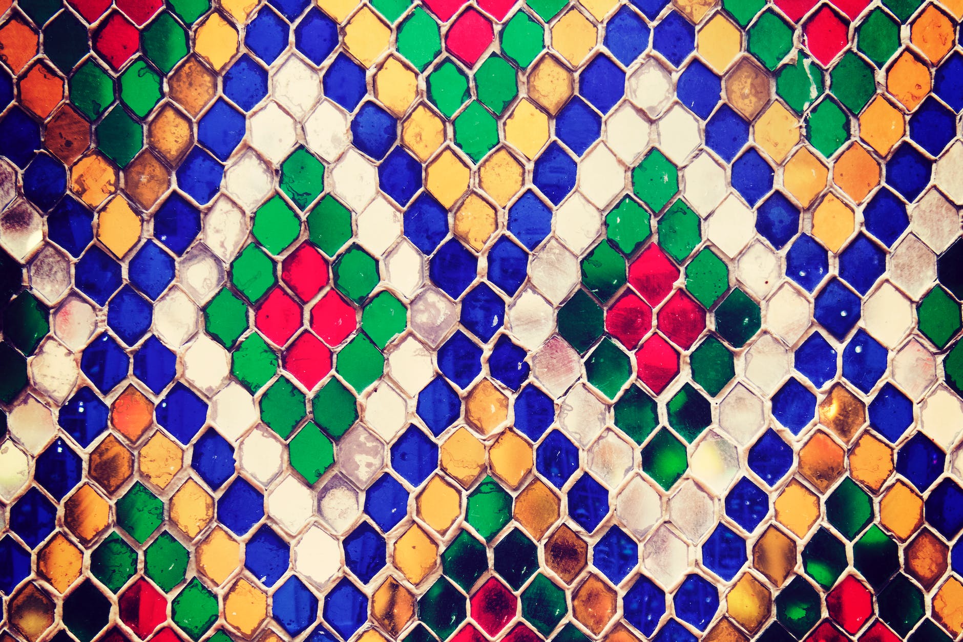 multicolored mosaic photo