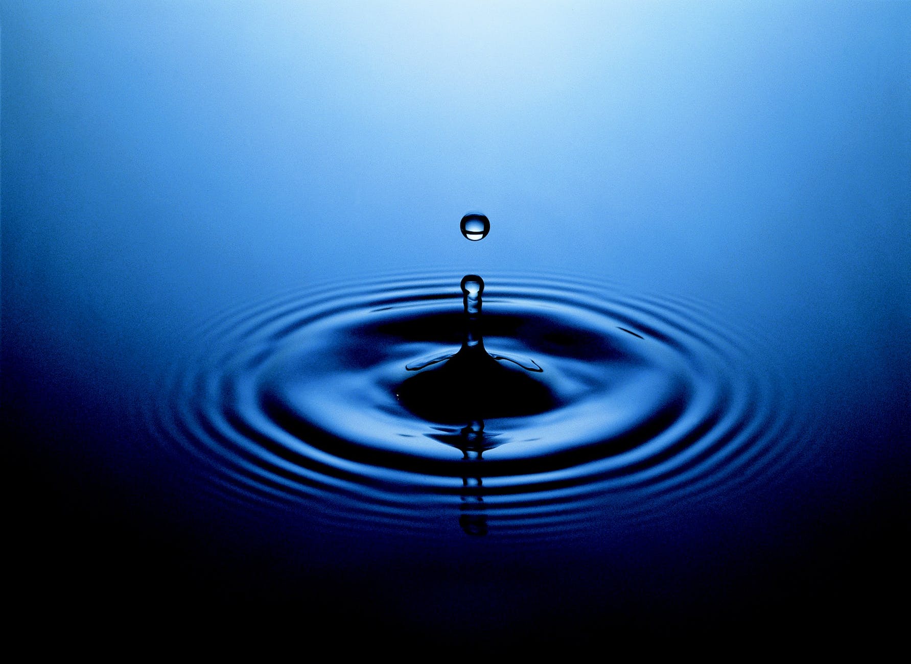 blue water