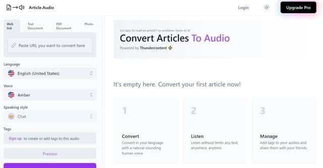 Artículo. Audio: ¡Escucha artículos en cualquier lugar!