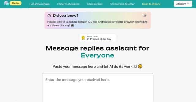 Cómo responder a: Tu compañero de conversación impulsado por IA