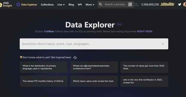 Descubre los secretos de GitHub con OSS Insight Explorer