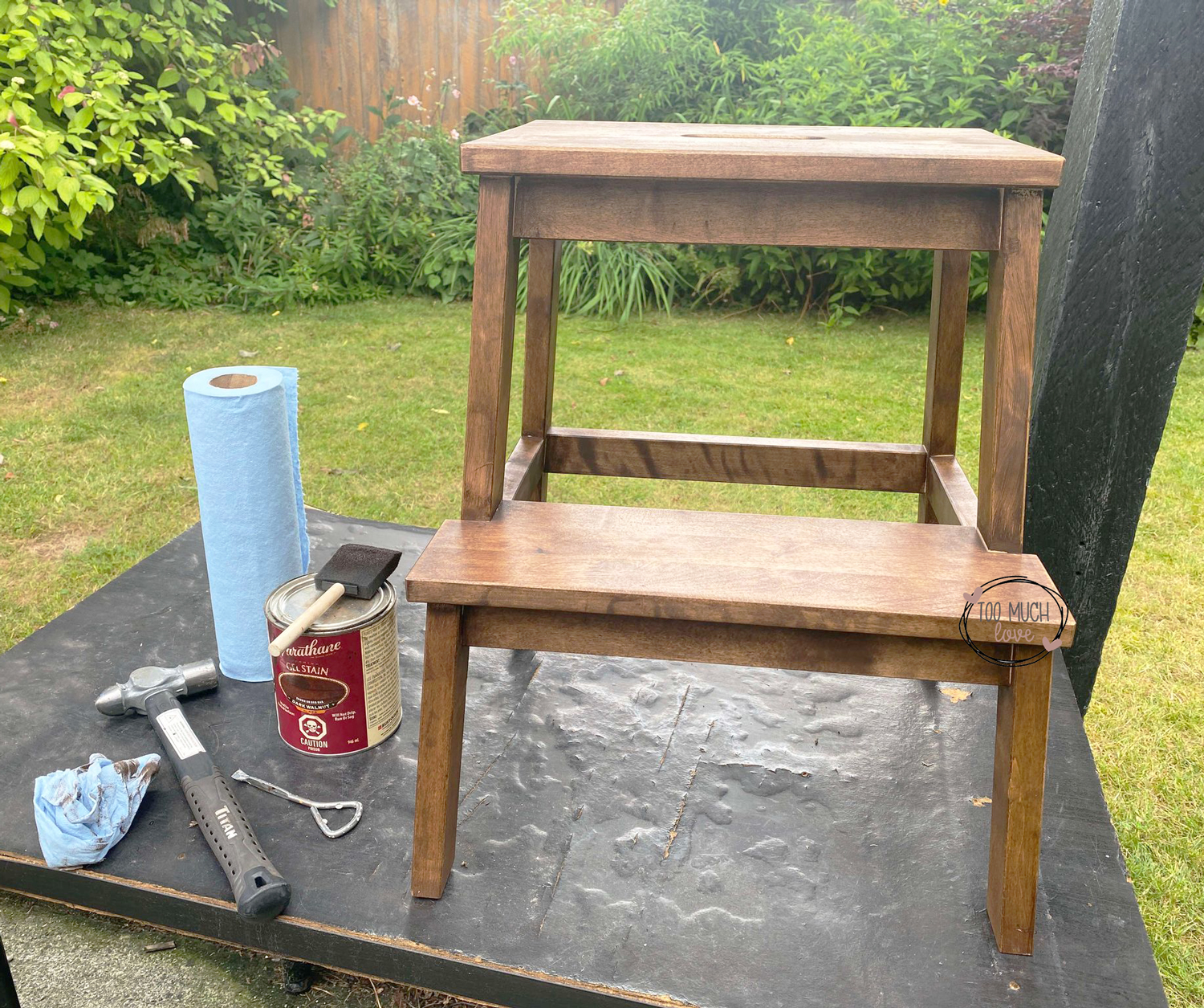 Ikea Bekvam Step Stool Makeover - Too Much Love