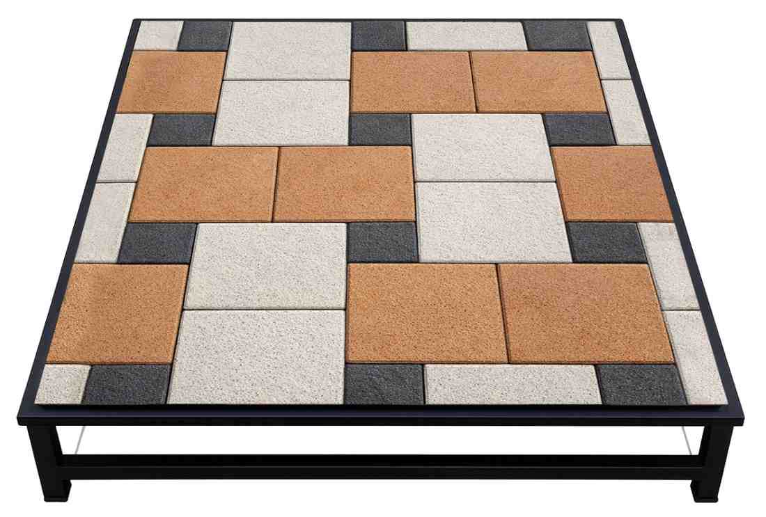 Interlocking concrete paving blocks in Design Number 37 by Top Concrete Product Factory.
