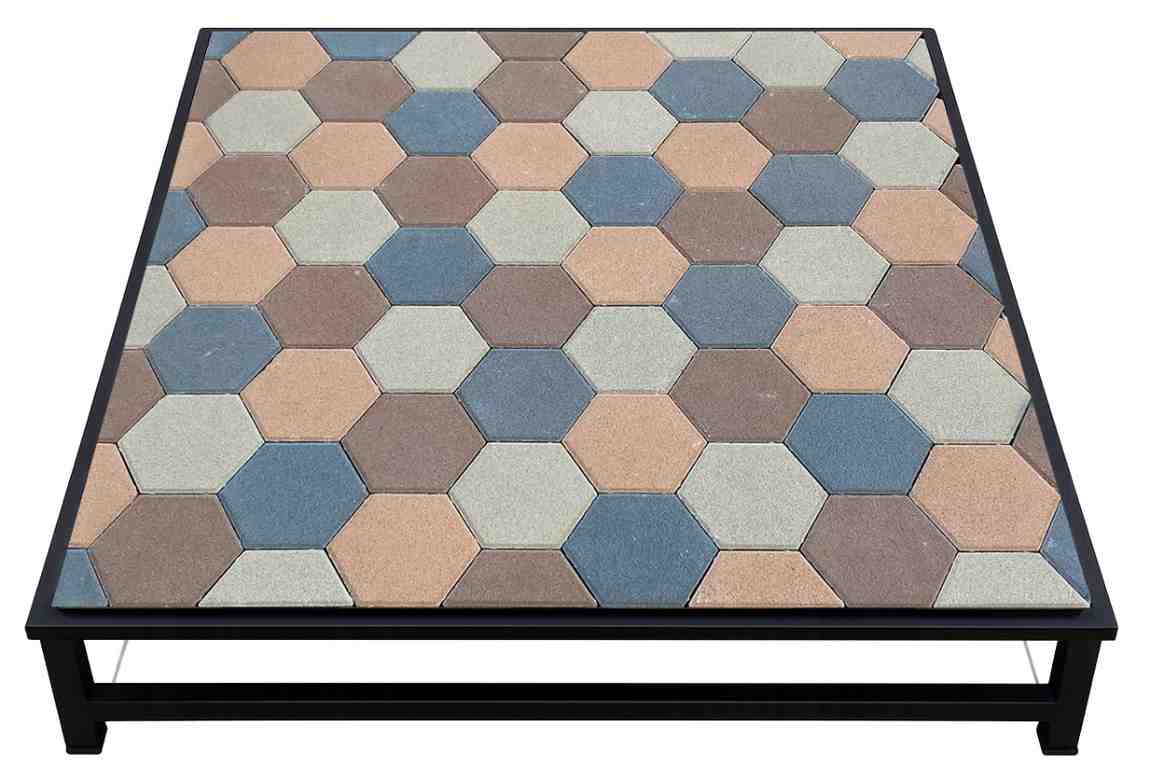Interlocking concrete paving blocks in Design Number 31 by Top Concrete Product Factory.