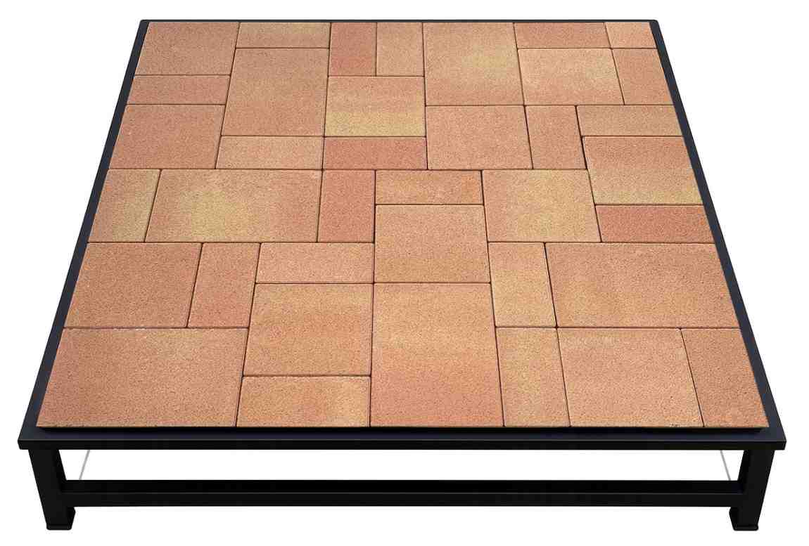 Interlocking concrete paving blocks in Design Number 34 by Top Concrete Product Factory.