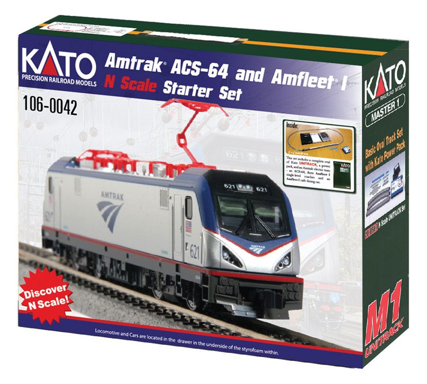 Kato Amtrak ACS-64 Amfleet I Starter Set – Top Dawg Games
