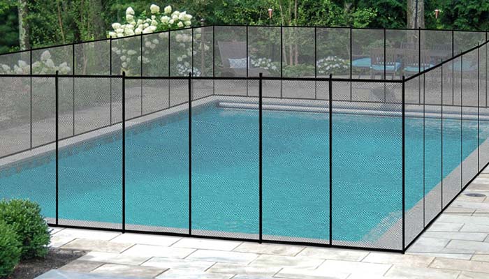 dog proof pool fence