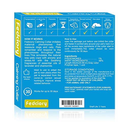 fedciory calming collar