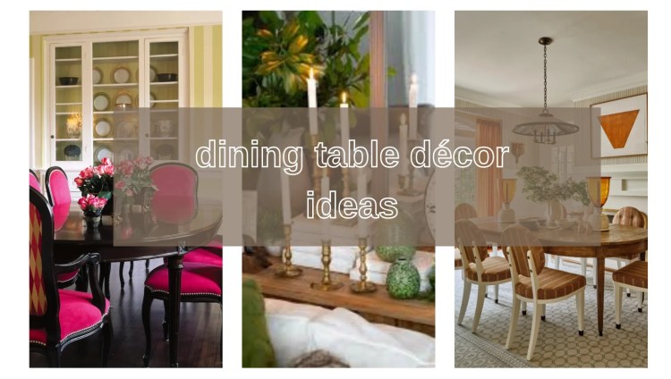 dining table décor ideas