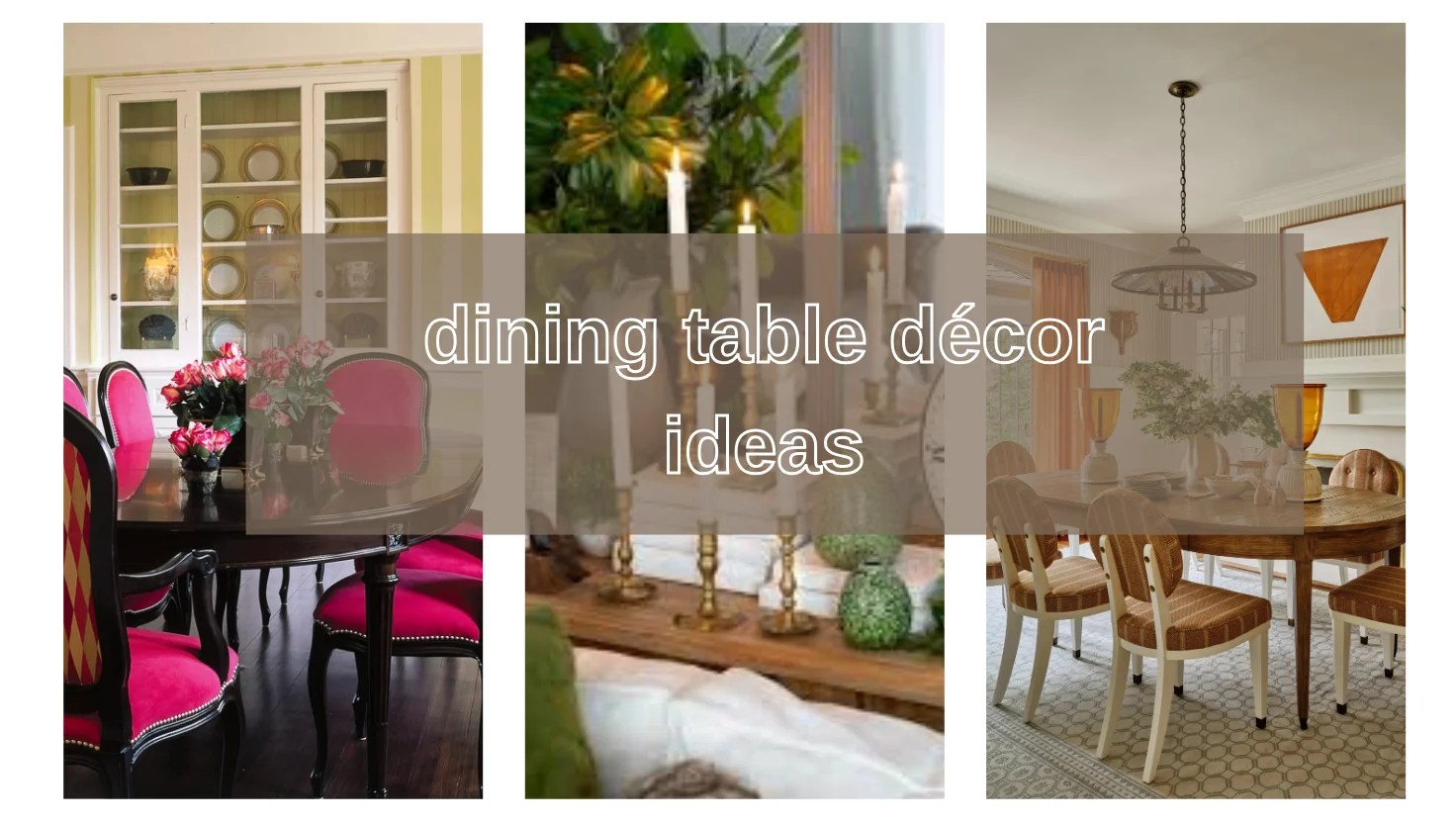 dining table décor ideas