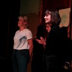 Bonny Lycen, Julia Szymik und Moderatorin Josephine von Blueten Staub beim Fem Slam, TIPS