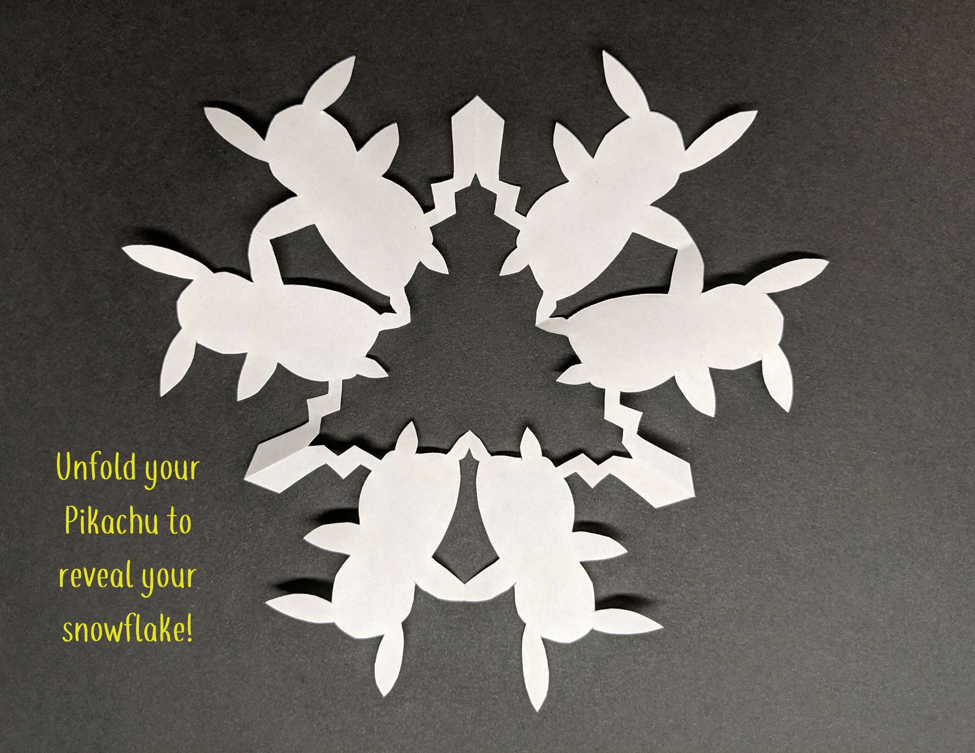 Pikachu Snowflake Tutorial – To Play Is Human