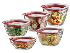 Stackable Glass Kitchen Canisters in Kitchen Canisters