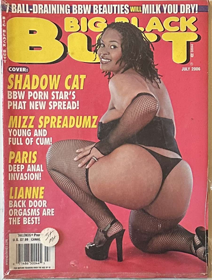 Big black butt July 2006 collectors top shelf adult magazine.