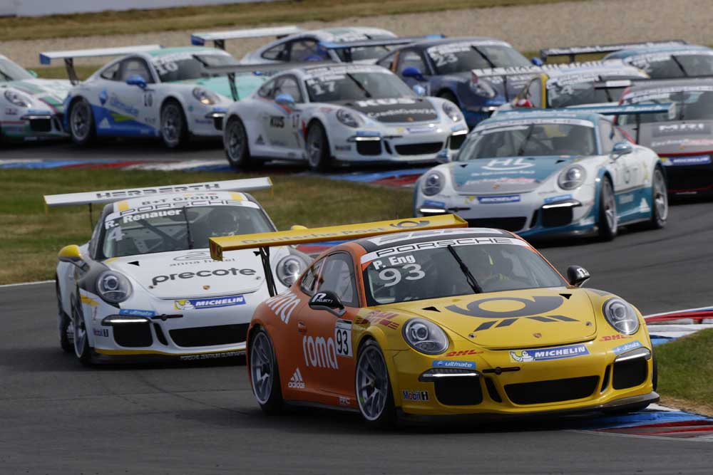 Philipp Eng dominiert im Porsche Carrera Cup Deutschland © Porsche AG