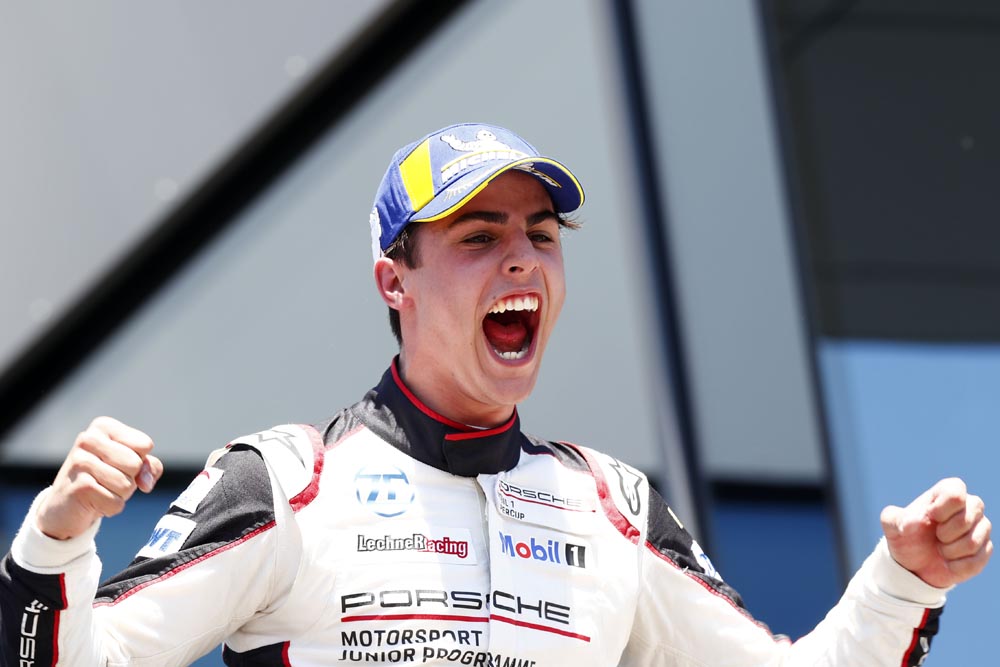 Thomas Preining jubelt in Spielberg © Porsche AG