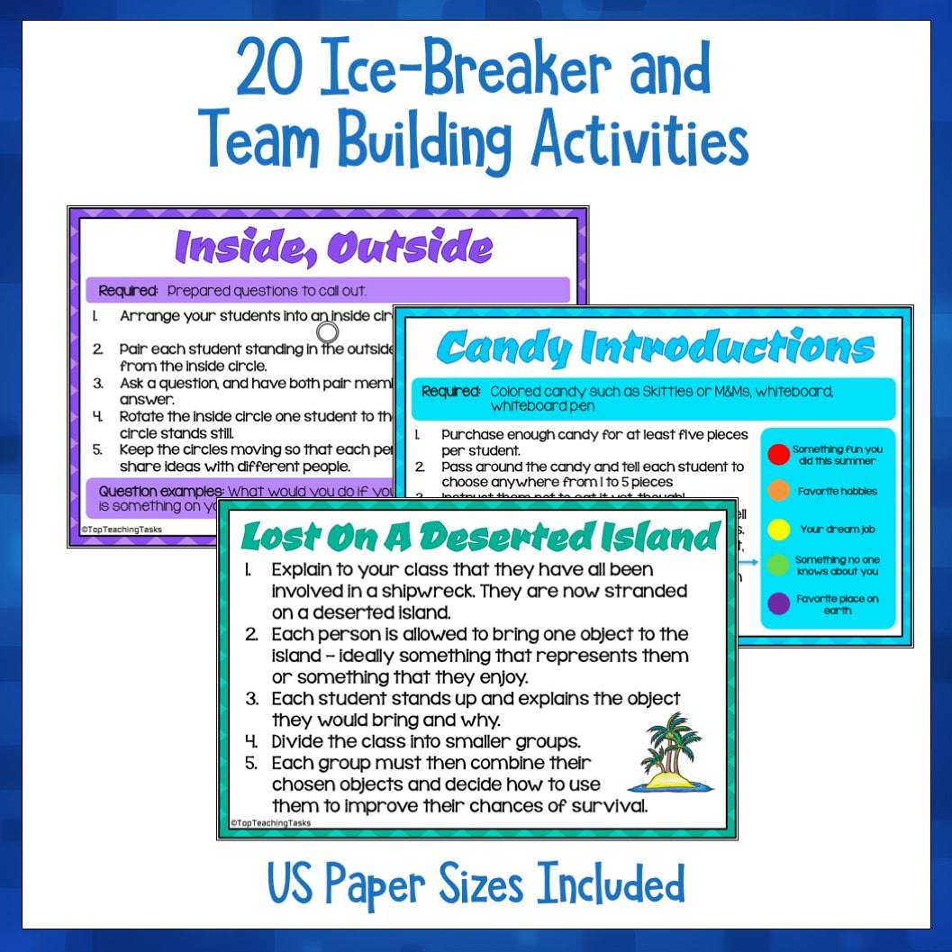 team building activities top teaching tasks